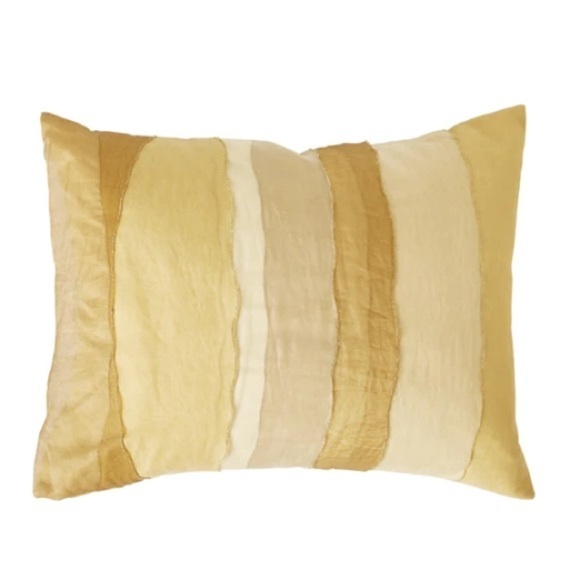 Donna Karan Home Gilded Sheer Layered Decorative Pillow Sham NWT - Picture 1 of 8